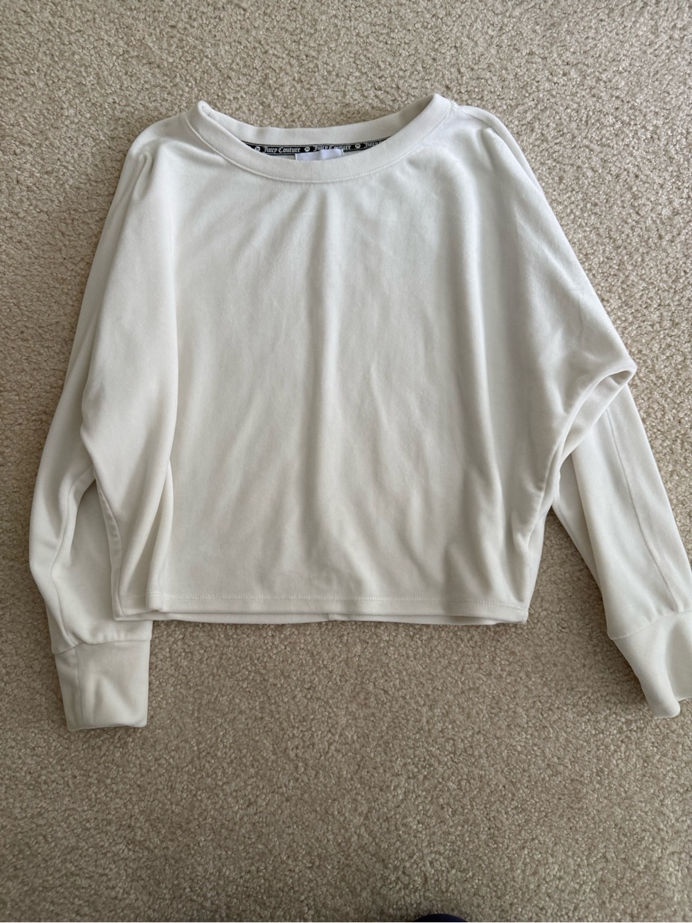 EUC juicy couture velour pull over